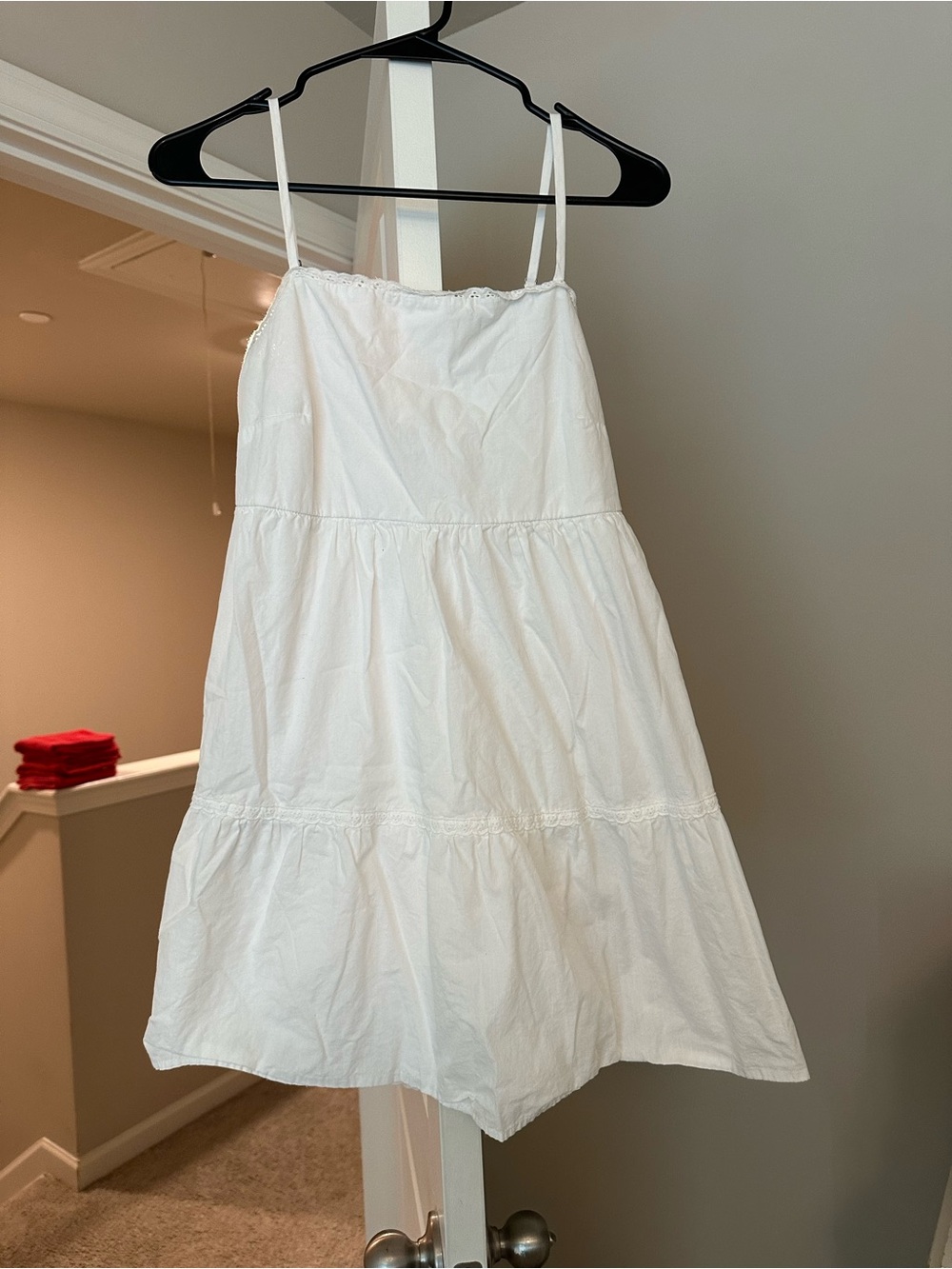 Wild Fable White Tiered Spaghetti-Strap Sundress